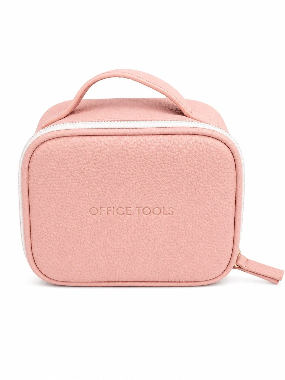 Pink Pebbled Office Tools Travel Case